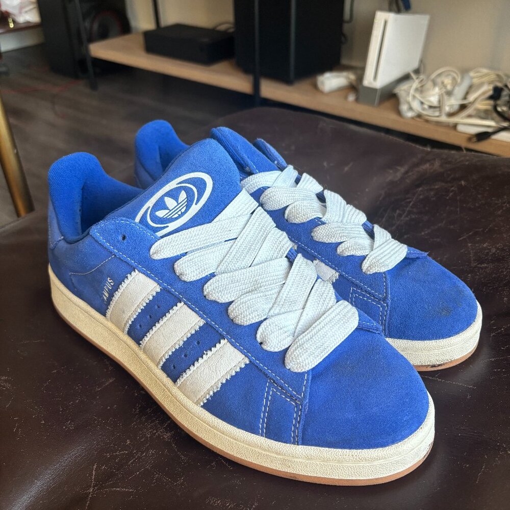 adidas Originals Campus 00s Semi Lucid Blue & Cloud White Skate Shoes